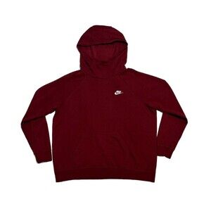 Nike Sportswear Women's Funnel-Neck Fleece Cotton Pullover Hoodie Size XL